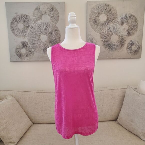 ✨NIKE✨ Nike Pro 'Just Do It' Burnout Tank - [Medium, Pink] - Picture 4 of 12